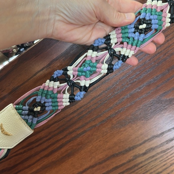 ZADIG & VOLTAIRE Rock Go Leather Bag with Macrame Strap - Picture 10 of 14